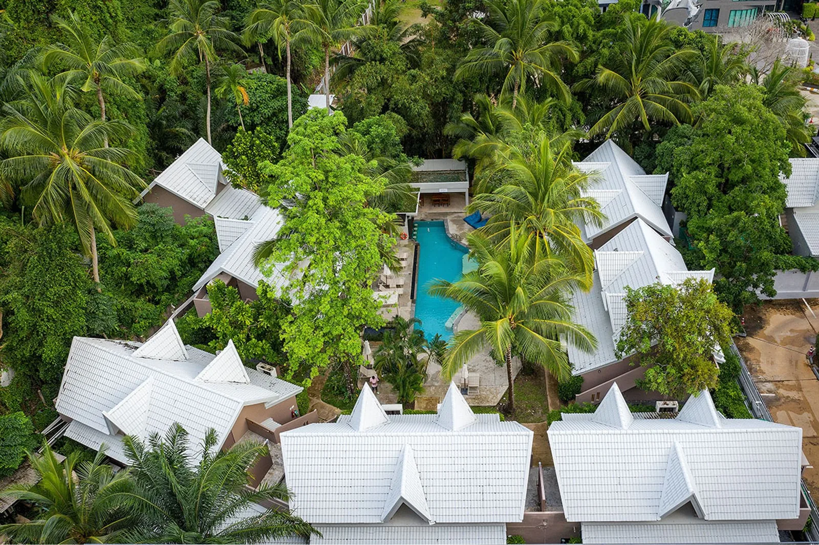 Vista aérea del Deevana Krabi Resort